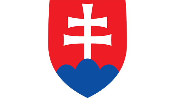 Wapen van Slowakije - in kleur op transparante achtergrond - 600 * 337 pixels 
